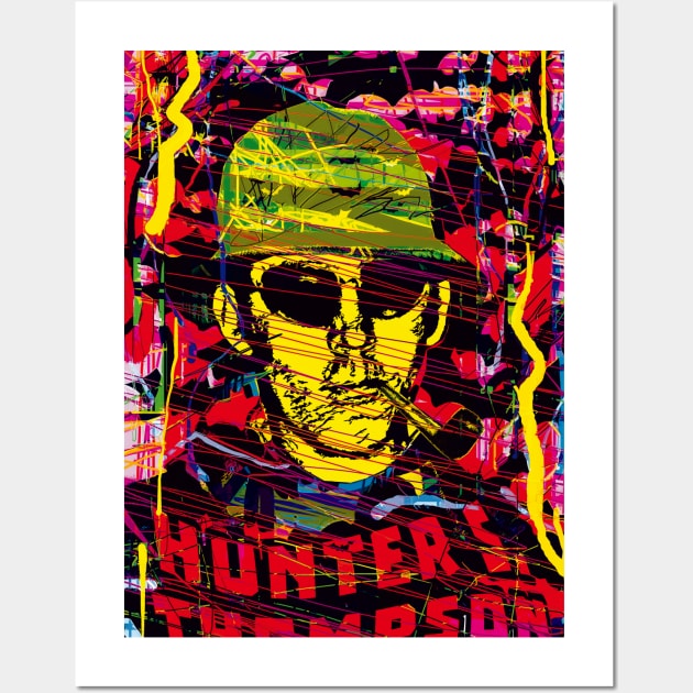 Hunter S. Thompson - Colors Wall Art by Exile Kings 